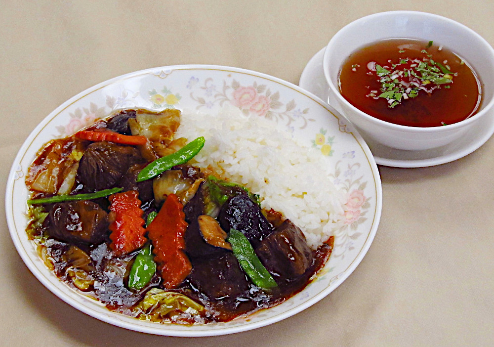 牛バラ肉のピリ辛あんかけご飯<br>
