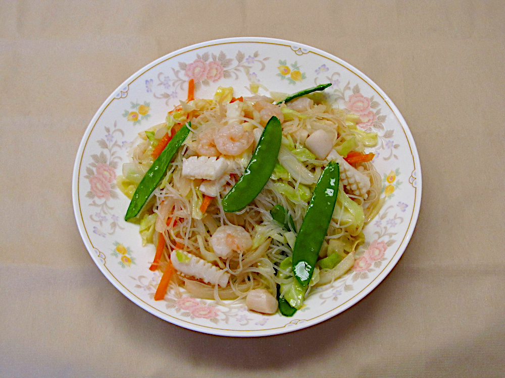 海鮮焼きビーフン<br>
